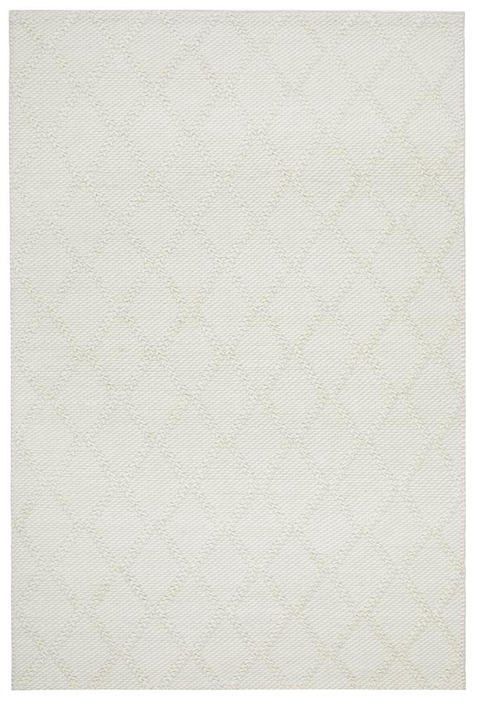 Huxley White Rug - Floorsome - HUXLEY COLLECTION - HUX - WHITE - 225X155 - HUXLEY COLLECTION