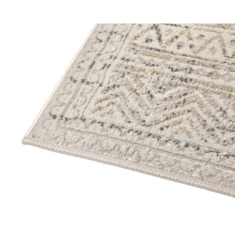 Ikop Light Grey and White Traditional Distressed Rug - Floorsome - Rugs - MSTQIKOP0080150 - Rugs