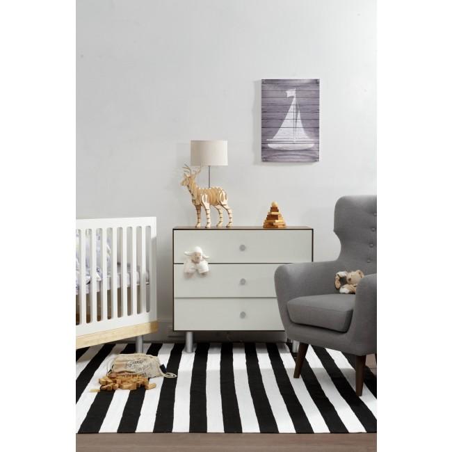 Indoor Outdoor Recycled Plastic PET Polypropylene Rug Nantucket Black and White - Floorsome - Indoor/Outdoor Rugs - PETNANBLU120180 - Indoor/Outdoor Rugs