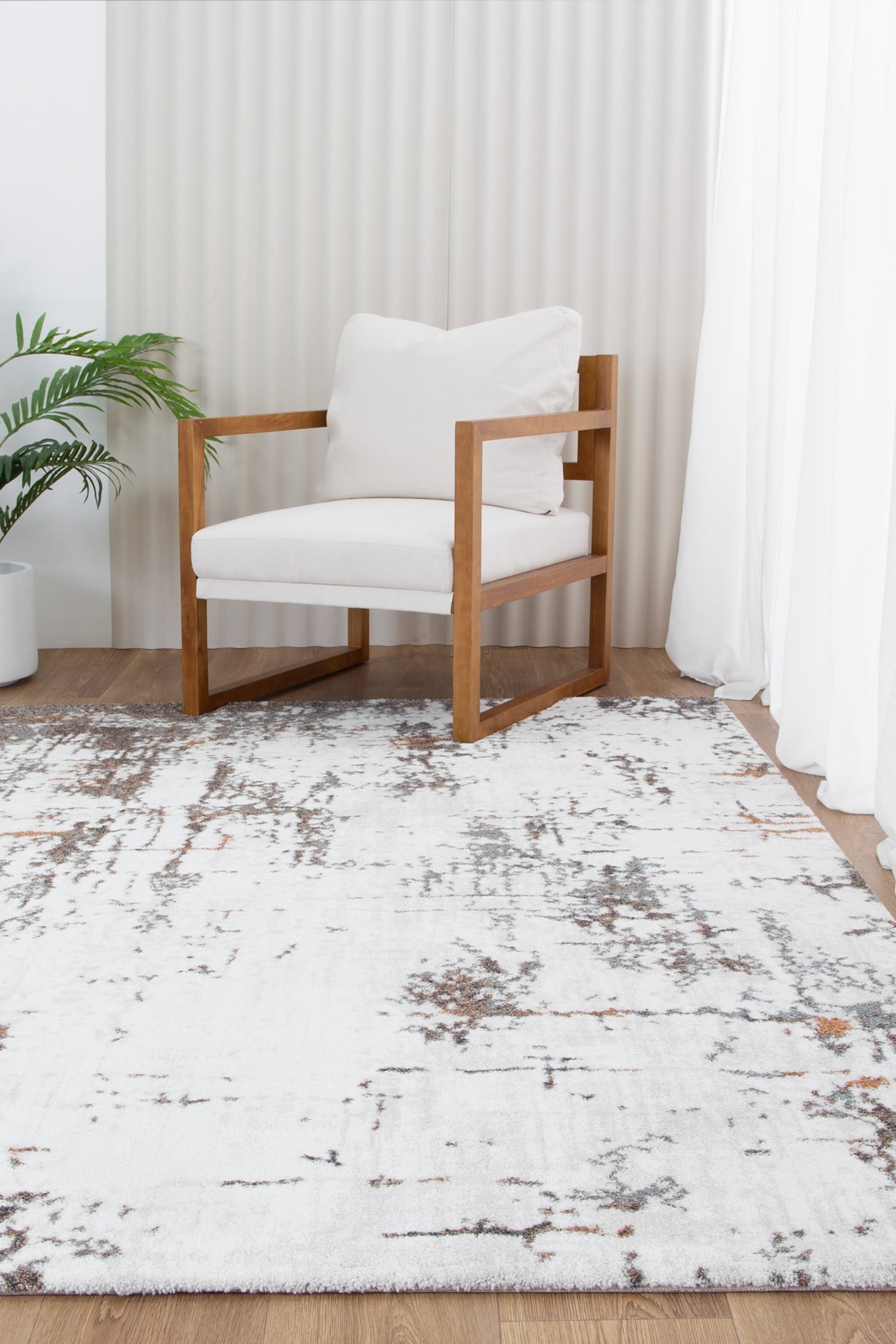 Indulgence Abstract Cream Multi Rug - INDU004 - Floorsome - Area Rug - INDU12004 - Area Rug