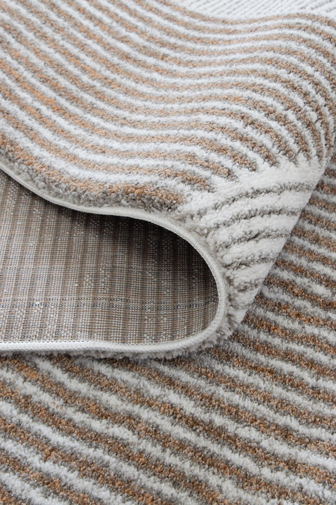 Indulgence Geo Lines Beige Grey Rug - INDU002 - Floorsome - Area Rug - INDU12002 - Area Rug
