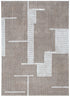 Indulgence Geo Lines Beige Grey Rug - INDU002 - Floorsome - Area Rug - INDU12002 - Area Rug