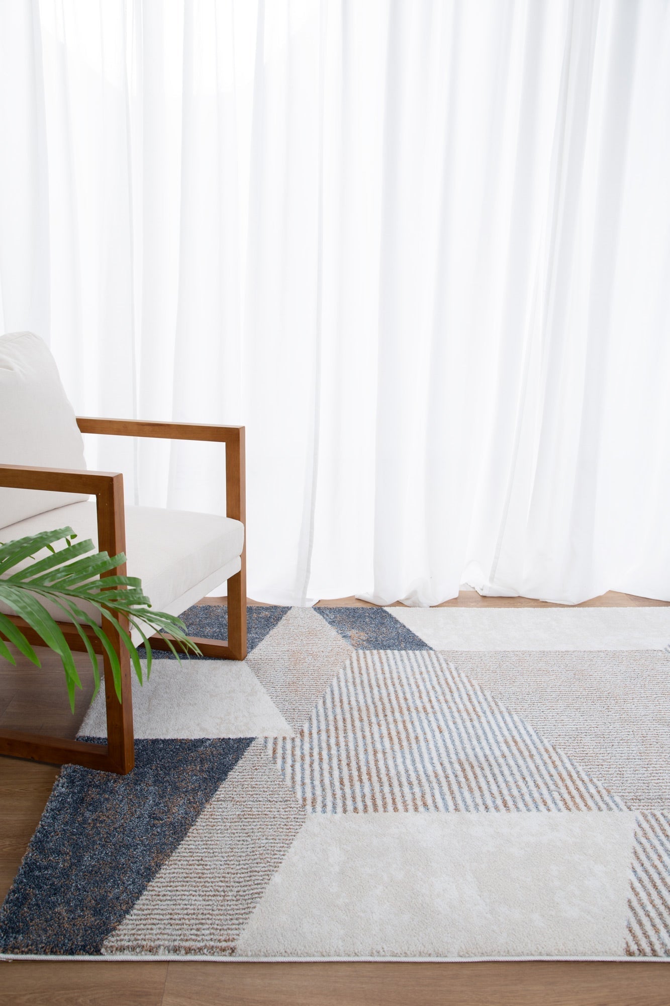 Indulgence Geometric Shapes Blue Multi Rug - INDU006 - Floorsome - Area Rug - INDU12006 - Area Rug