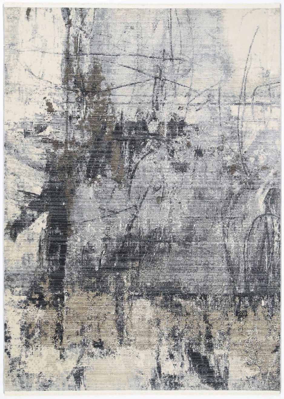 Istanbul Modern Aydeniz Blue Ash Rug - Floorsome - Modern - DRAG801304456MULT - Modern