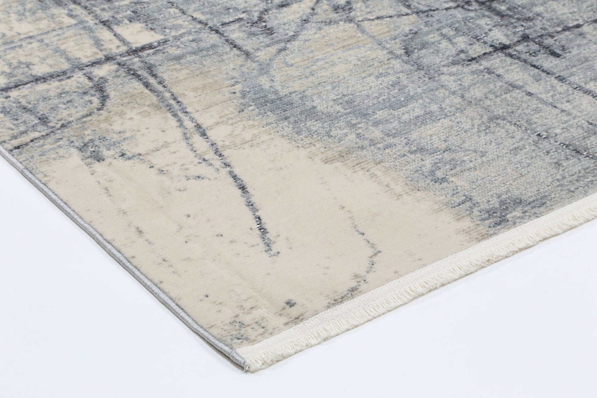 Istanbul Modern Aydeniz Blue Ash Rug - Floorsome - Modern - DRAG801304456MULT - Modern