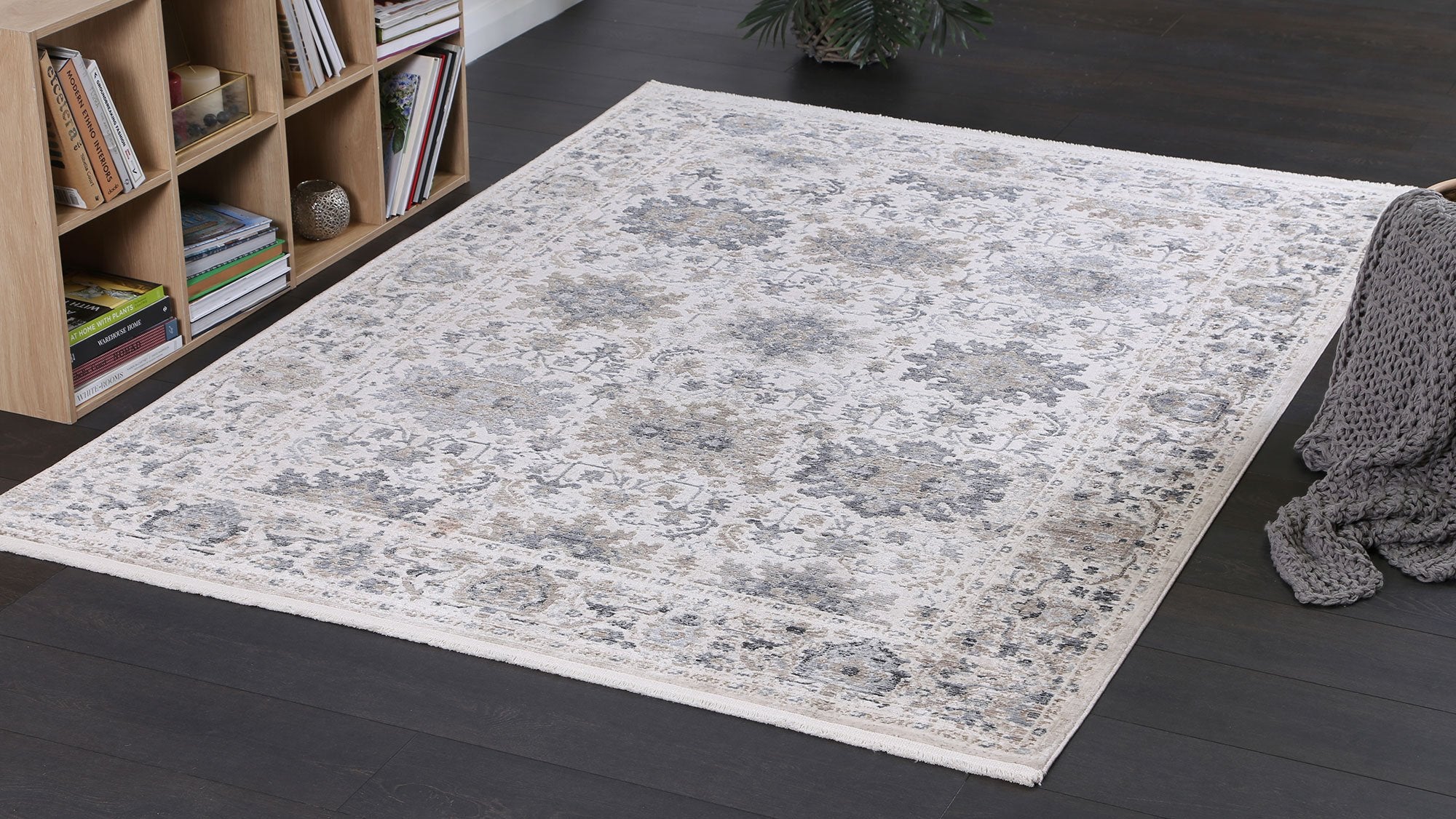 Istanbul Modern Aylin Cream Blue Rug - Floorsome - Modern - DRAG801310156CREA - Modern