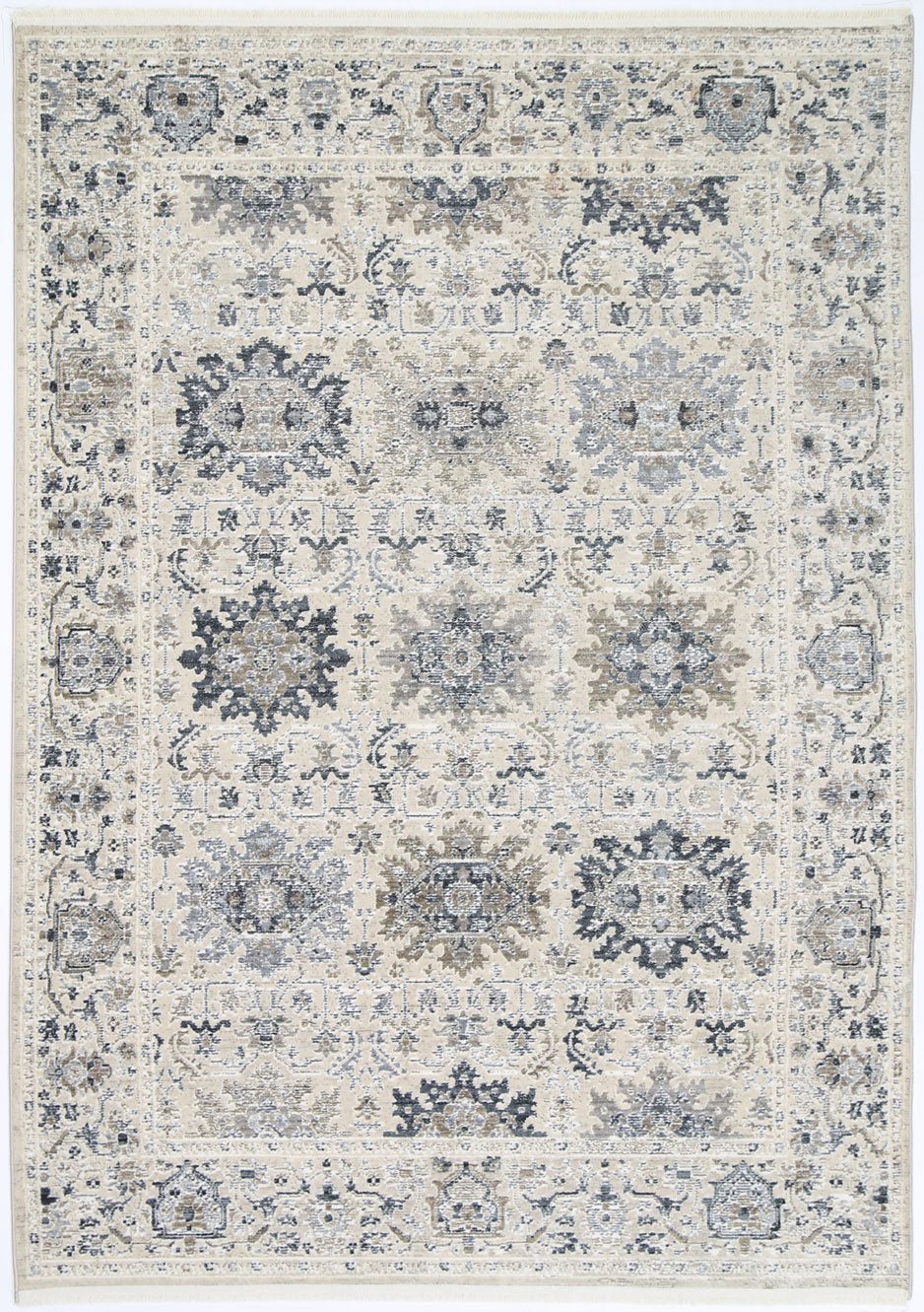 Istanbul Modern Aylin Cream Blue Rug - Floorsome - Modern - DRAG801310156CREA - Modern