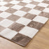 Jade Checkers Cream Brown Rug - JADE007 - Floorsome - Area Rug - JADE160007 - Area Rug