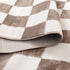 Jade Checkers Cream Brown Rug - JADE007 - Floorsome - Area Rug - JADE160007 - Area Rug