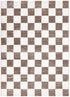 Jade Checkers Cream Brown Rug - JADE007 - Floorsome - Area Rug - JADE160007 - Area Rug