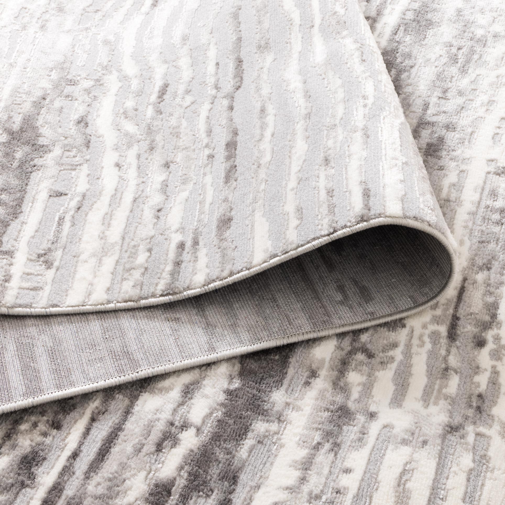 Jade Distressed Lines Grey Rug - JADE002 - Floorsome - Area Rug - JADE160002 - Area Rug