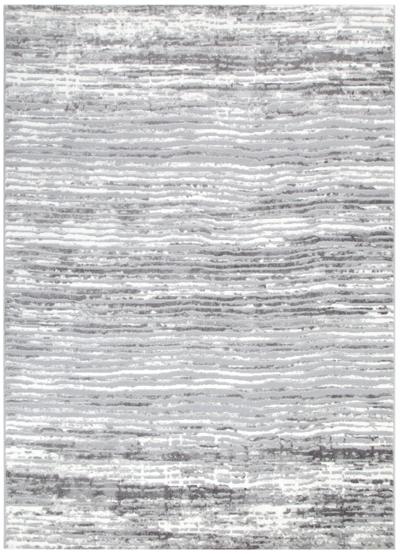 Jade Distressed Lines Grey Rug - JADE002 - Floorsome - Area Rug - JADE160002 - Area Rug