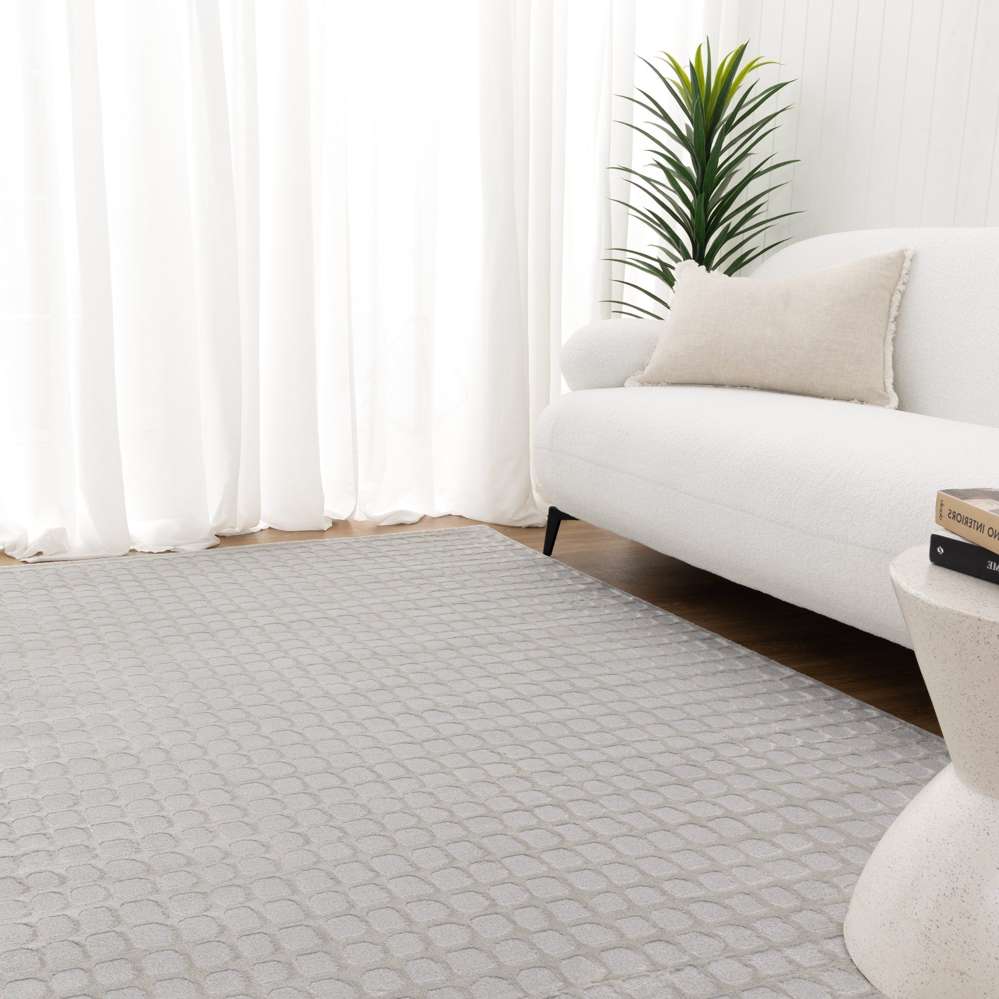 Jade Geometric Shapes Grey Rug - JADE006 - Floorsome - Area Rug - JADE160006 - Area Rug