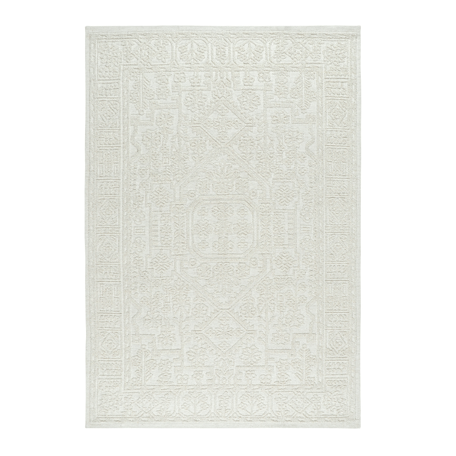 Jay Ivory 100% Wool Rug - Floorsome - WOOLJAY00080300 - 