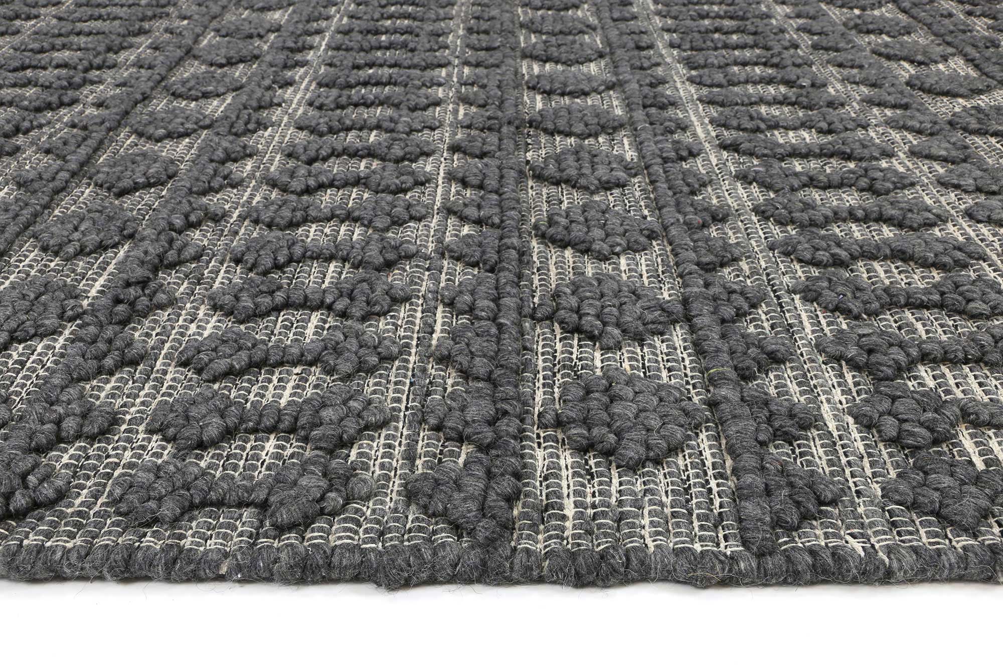 Kaiden Fine Tribal Grey Wool Rug - Floorsome - Rug - HIMA160900GREY - Rug