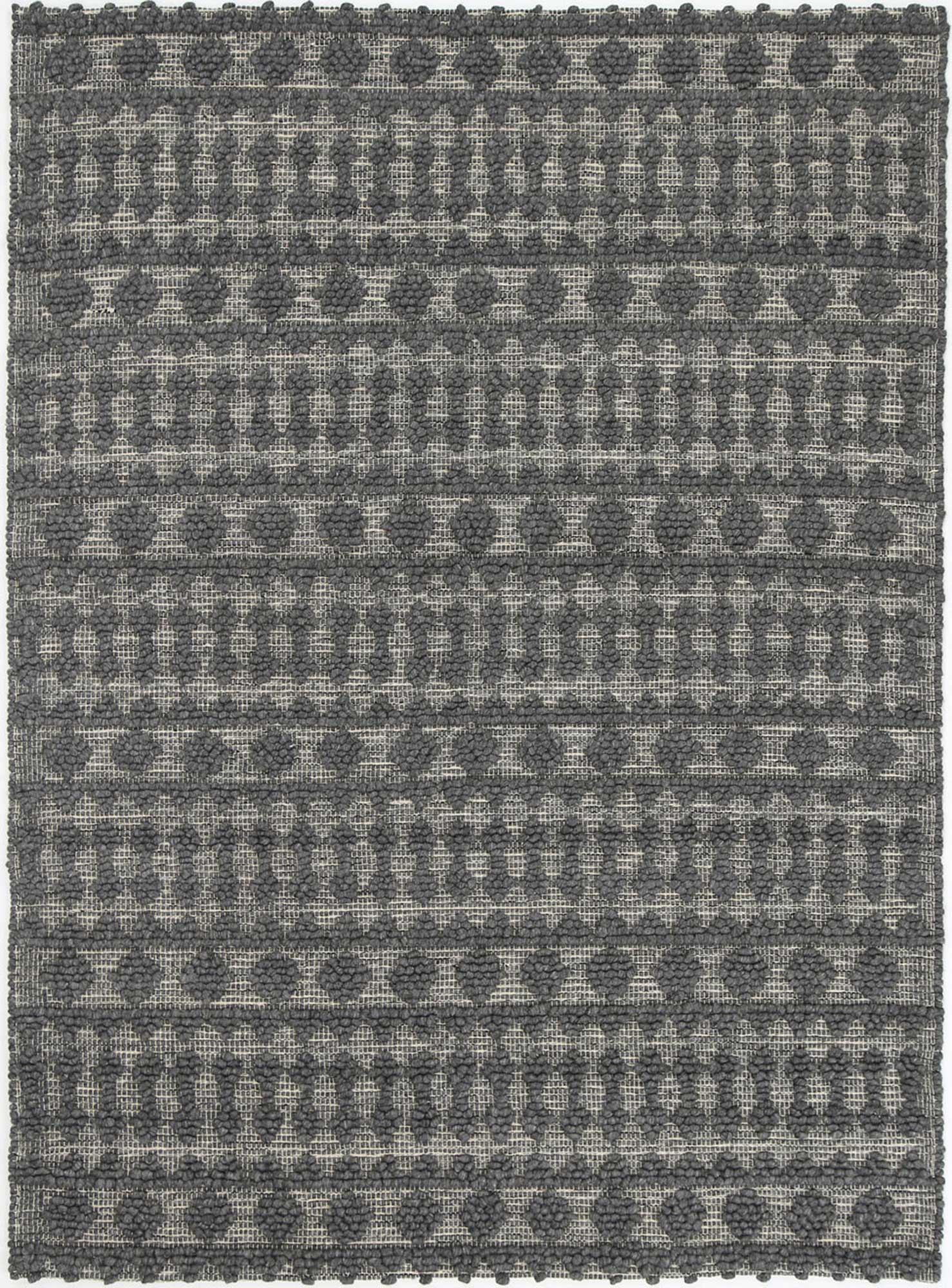 Kaiden Fine Tribal Grey Wool Rug - Floorsome - Rug - HIMA160900GREY - Rug