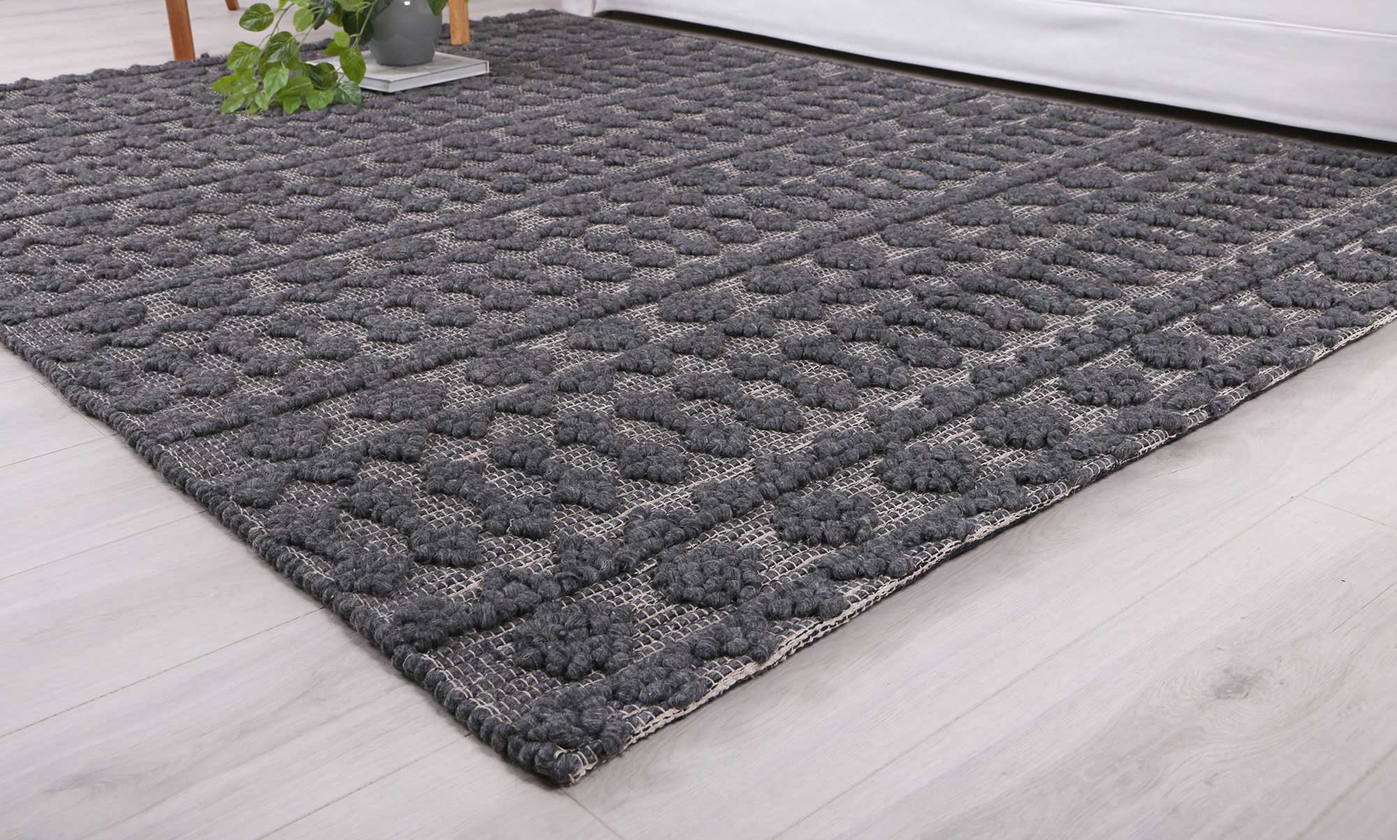 Kaiden Fine Tribal Grey Wool Rug - Floorsome - Rug - HIMA160900GREY - Rug