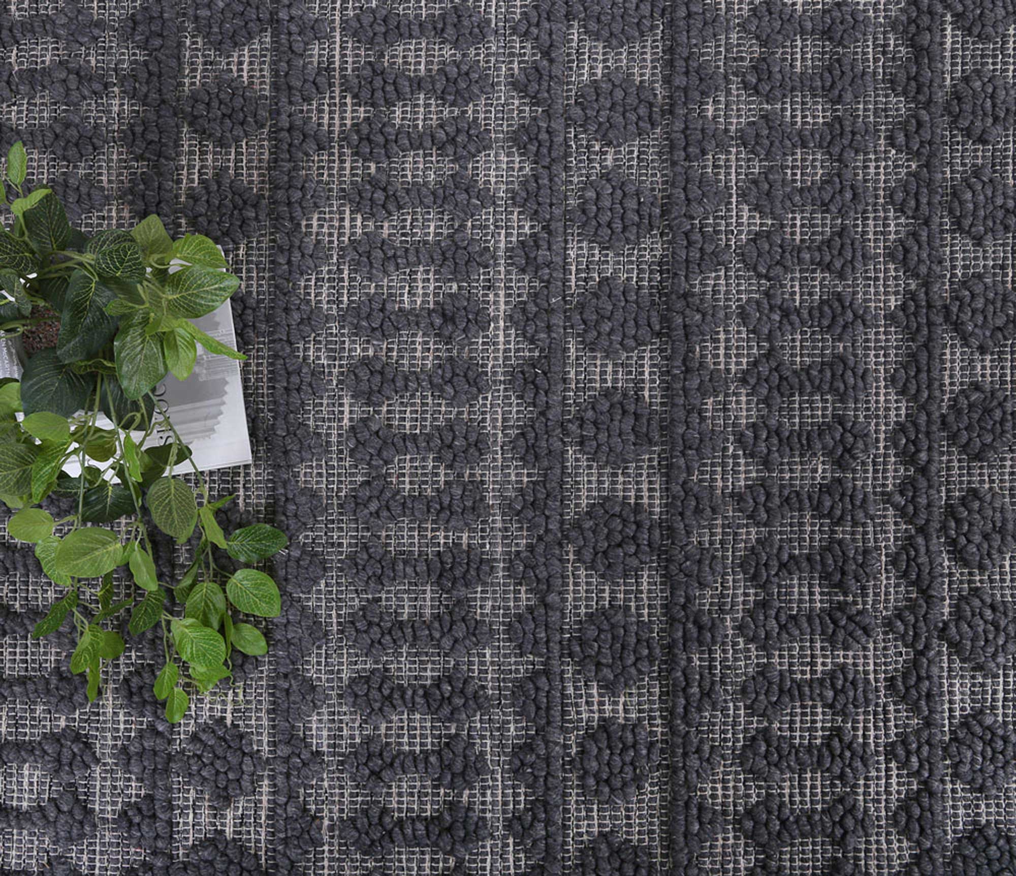 Kaiden Fine Tribal Grey Wool Rug - Floorsome - Rug - HIMA160900GREY - Rug