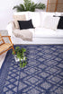 Kaiden Tribal Blue Wool Rug - Floorsome - Rug - HIMA160700BLUE - Rug