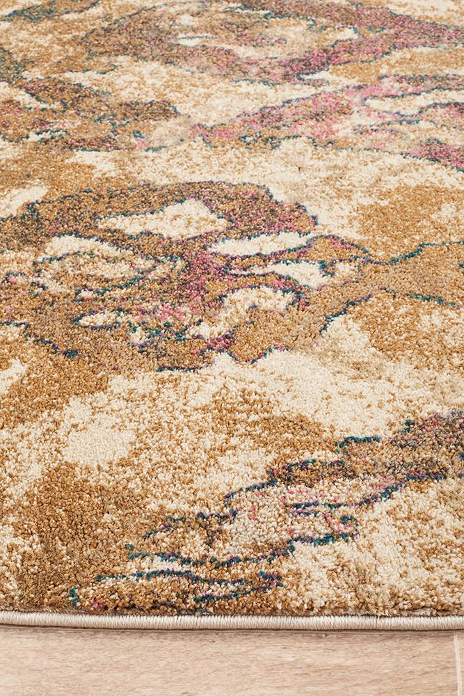 Kaitlin Soft Pink and Beige Rug - Floorsome - Modern - MED - 1923 - VIO - 220X150 - Modern