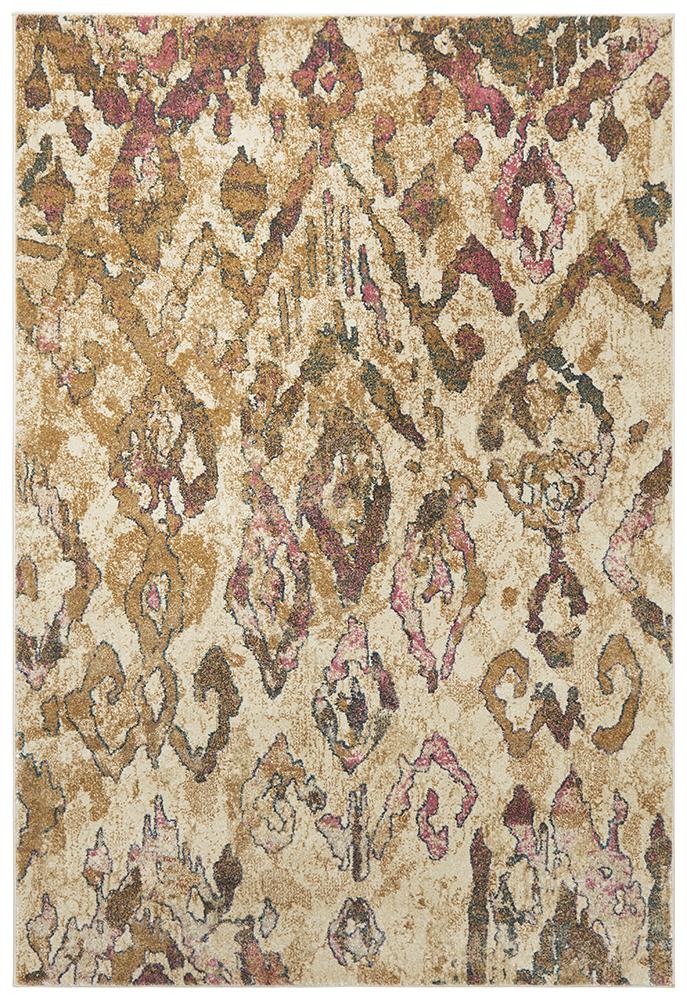 Kaitlin Soft Pink and Beige Rug - Floorsome - Modern - MED - 1923 - VIO - 220X150 - Modern