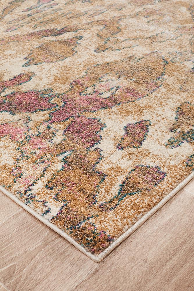 Kaitlin Soft Pink and Beige Rug - Floorsome - Modern - MED - 1923 - VIO - 220X150 - Modern