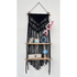 Kalpa Handcrafted Black Macramé Wall Hanging with Dual Wooden Shelves - Floorsome - SHELVESKALPA000 - 