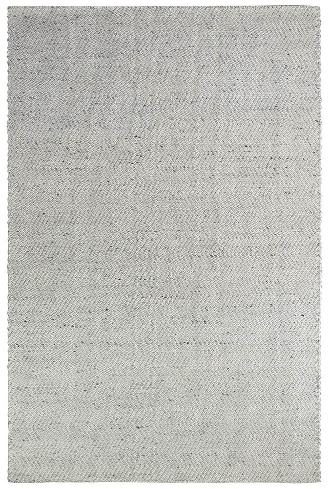 Kalvin Wool Silver Ivory Rug - Floorsome - FLATWEAVE - CALVIN - SIL - IVO - 160X230 - FLATWEAVE