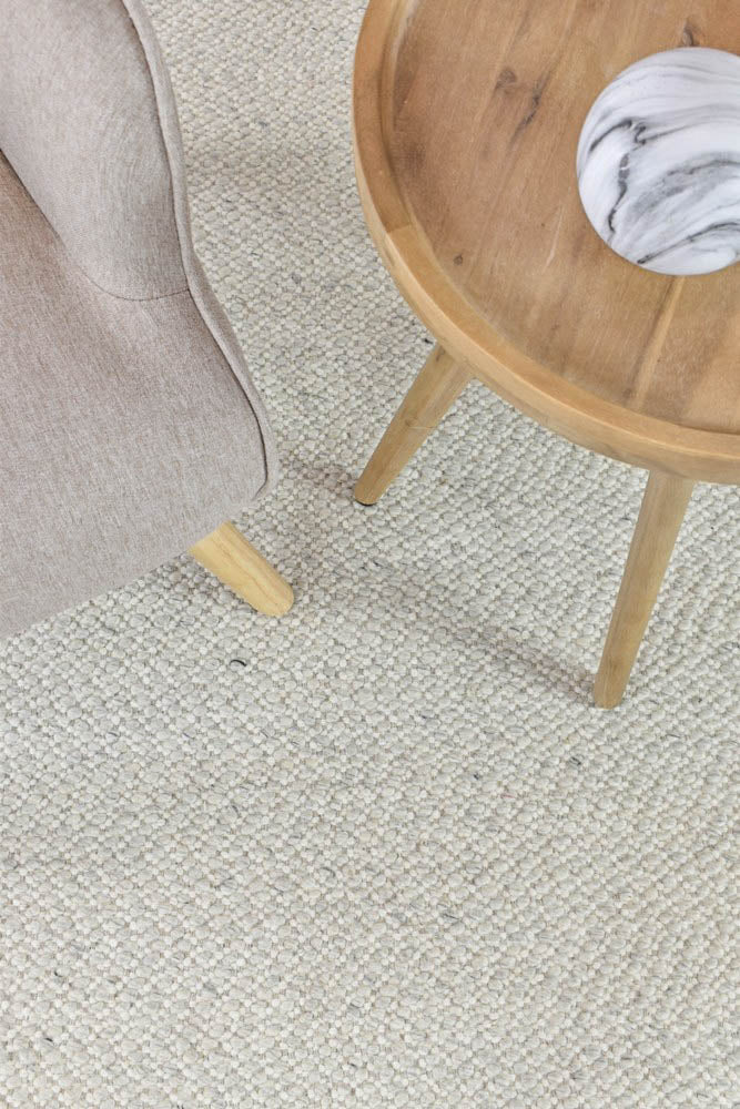 Kalvin Wool Silver Ivory Rug - Floorsome - FLATWEAVE - CALVIN - SIL - IVO - 160X230 - FLATWEAVE