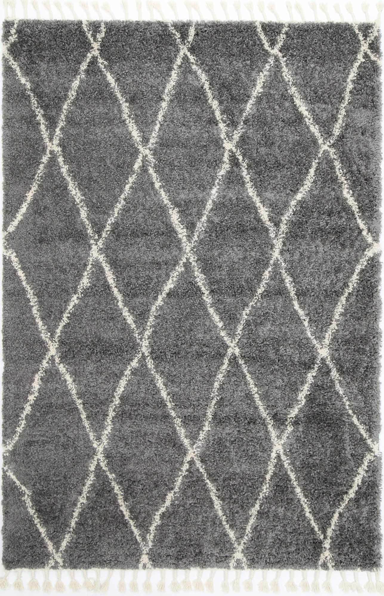 Kasbah Clara Diamond Tribal Grey Rug - Floorsome - Modern Rugs - KASB16031532956 - Modern Rugs