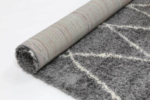 Kasbah Clara Diamond Tribal Grey Rug - Floorsome - Modern Rugs