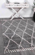 Kasbah Clara Diamond Tribal Grey Rug - Floorsome - Modern Rugs - KASB16031532956 - Modern Rugs