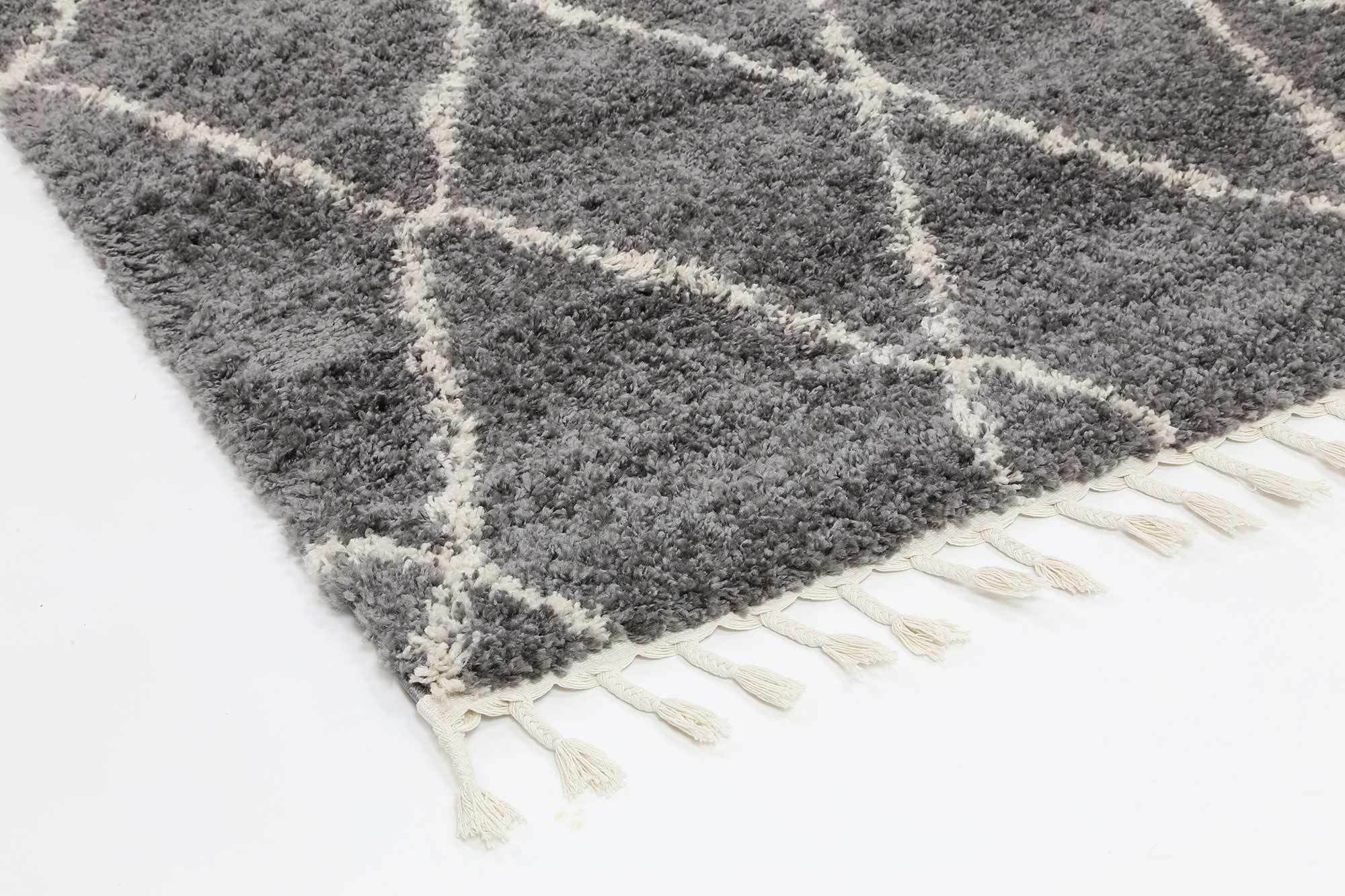 Kasbah Clara Diamond Tribal Grey Rug - Floorsome - Modern Rugs - KASB16031532956 - Modern Rugs