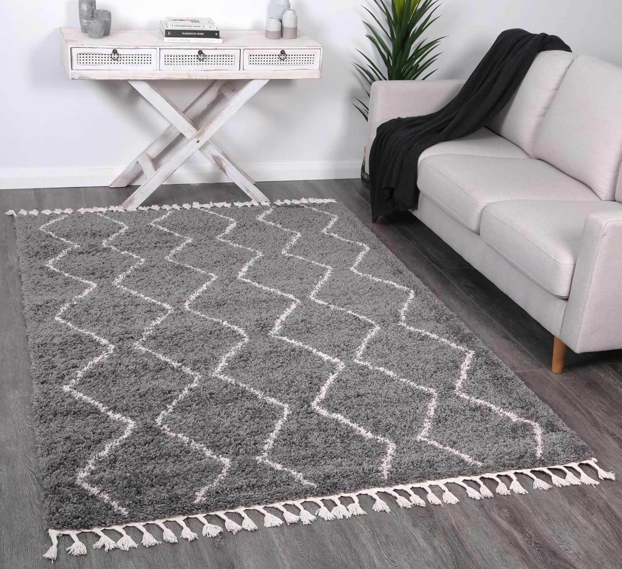 Kasbah Levi Tribal Grey Rug - Floorsome - Modern - KASB16031530956 - Modern