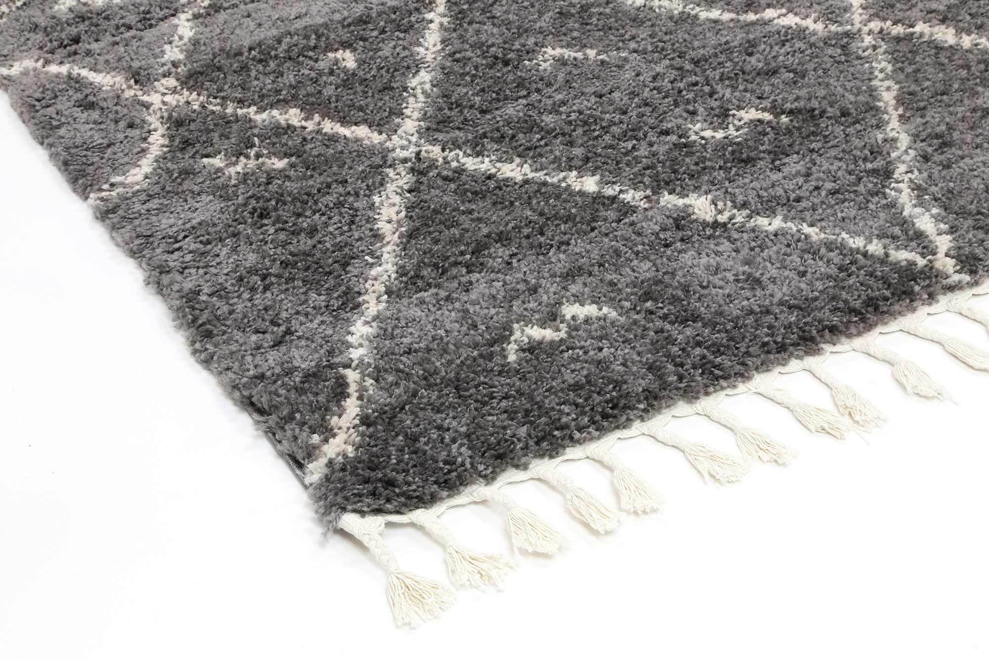 Kasbah Mizzie Tribal Grey Cream Rug - Floorsome - Morrocan - KASB16031528956 - Morrocan