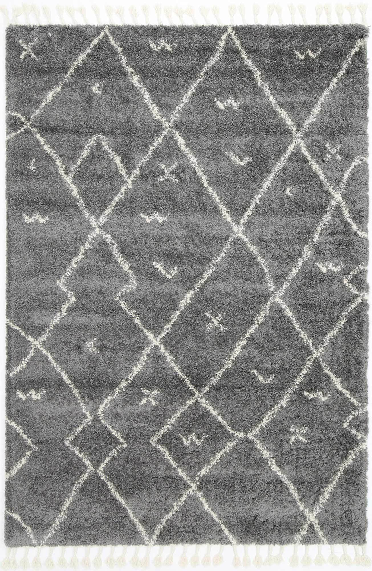 Kasbah Mizzie Tribal Grey Cream Rug - Floorsome - Morrocan - KASB16031528956 - Morrocan