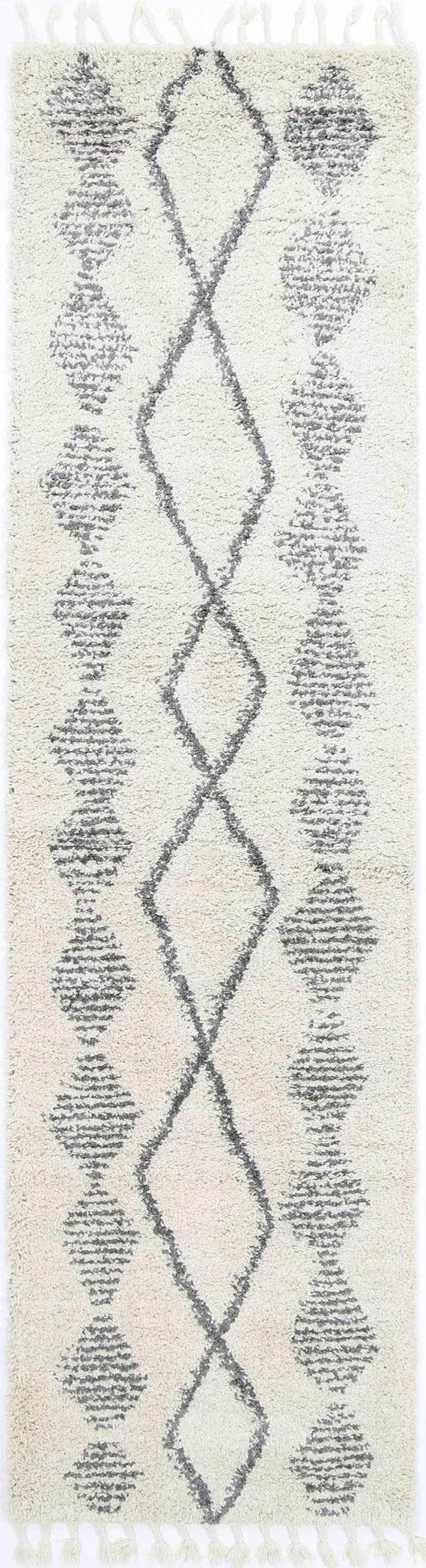Kasbah Zara Tribal Cream Grey Rug - Floorsome - Morrocan - KASB16031529695 - Morrocan