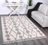 Kasbah Zara Tribal Cream Grey Rug - Floorsome - Morrocan - KASB16031529695 - Morrocan