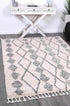 Kasbah Zara Tribal Cream Grey Rug - Floorsome - Morrocan - KASB16031529695 - Morrocan