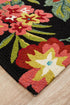 Kelsey Bouquet Black Indoor Outdoor Rug - Floorsome - Outdoor - COP - 592 - BLA - 225X155 - Outdoor