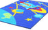 Kids Non Slip Outer Space Rug - Floorsome - Kids - LC - SPAC - BLUE - 150X100 - Kids
