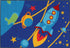 Kids Non Slip Outer Space Rug - Floorsome - Kids - LC - SPAC - BLUE - 150X100 - Kids