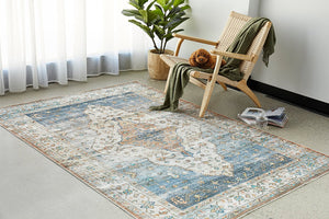 Kindred Blair Blue Washbale Rug - Floorsome - Kindred Collection