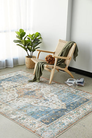 Kindred Blair Blue Washbale Rug - Floorsome - Kindred Collection