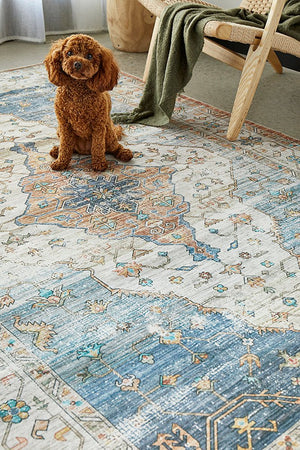 Kindred Blair Blue Washbale Rug - Floorsome - Kindred Collection