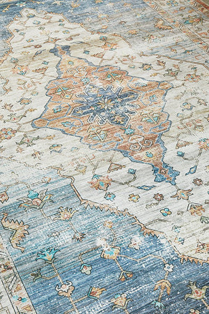 Kindred Blair Blue Washbale Rug - Floorsome - Kindred Collection