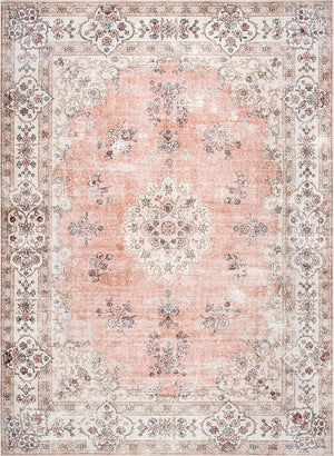Kindred Coco Peach Washable Rug - Floorsome - Kindred Collection