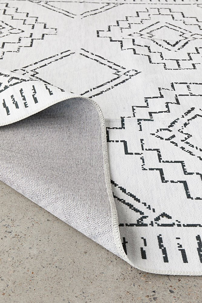 Kindred Leeroy White Washable Rug - Floorsome - Kindred Collection - KIN - LEEROY - 220X150 - Kindred Collection