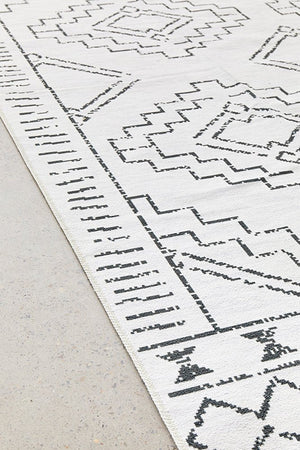 Kindred Leeroy White Washable Rug - Floorsome - Kindred Collection