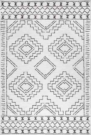 Kindred Leeroy White Washable Rug - Floorsome - Kindred Collection